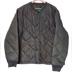 NWT Banana Republic Quilted Olive Green Flight Bomber Jacket